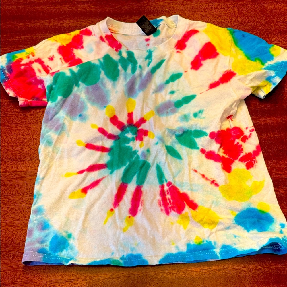Gildan Kids Tie-Dye T-Shirt - Pink, Blue, Yellow, Green